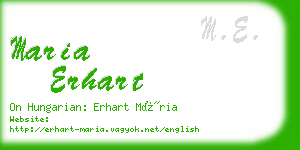 maria erhart business card